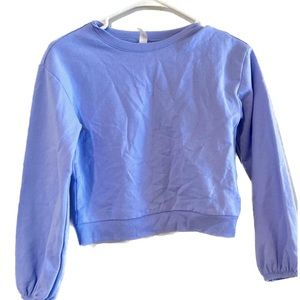 NWT ID Ideology Little Girls Fleece Sweatshirt purple size 10